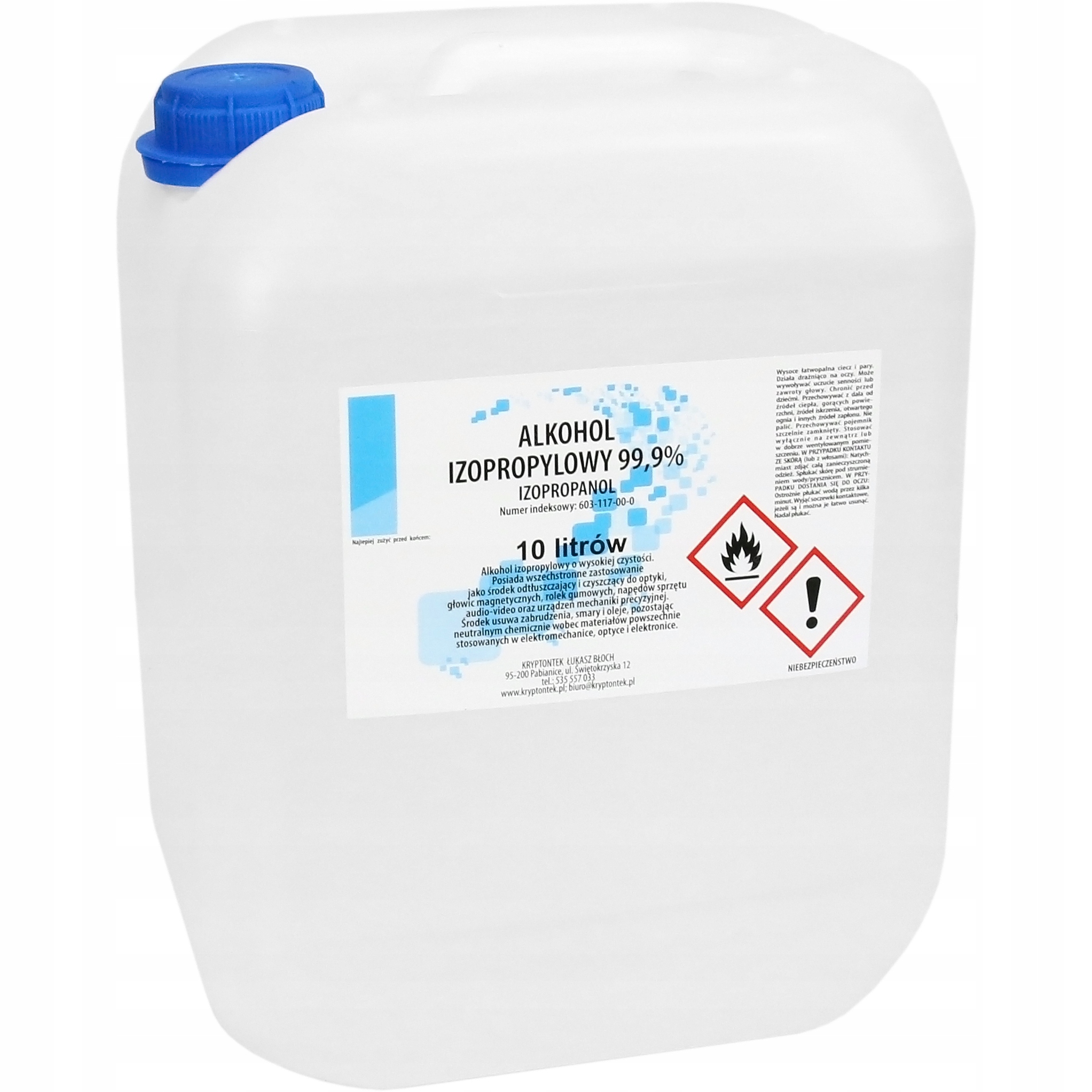 Isopropylalkohol Isopropanol Ipa 99,9% 10 L