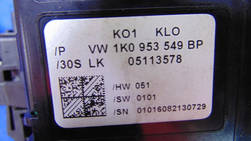 MANETKA switch module steering 1K0953549BP VW TIGUAN and 5N 07-16R