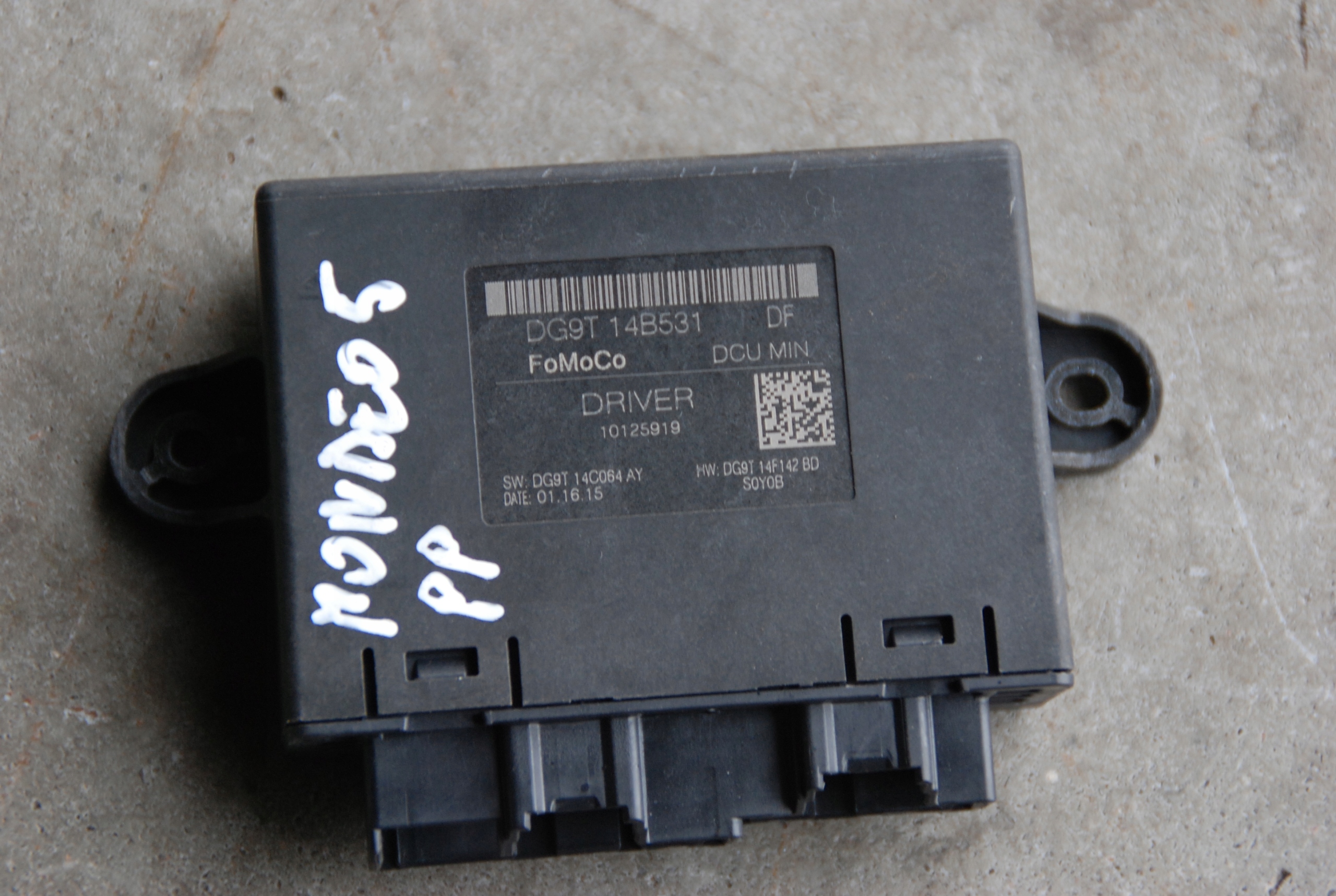 FORD MONDEO MK5 15R МОДУЛЬ ДВЕРІ DG9T-14B531-DF