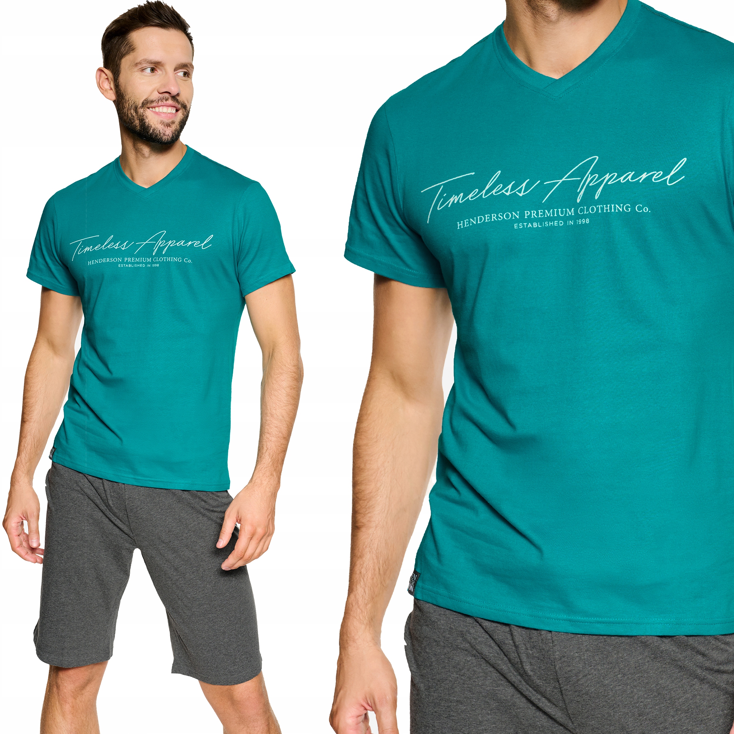 Henderson pánské pyžamo Premium kr rukáv kr kalhoty