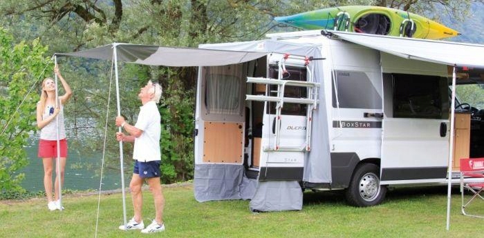 ZABUDOWA TYLNYCH DRZWI DUCATO JUMPER BOXER SPRINTER 2006 COVER FIAMMA Marka Fiamma