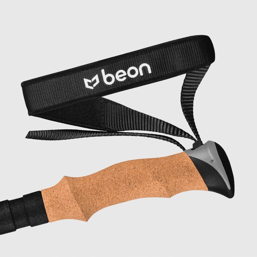 KIJE TREKKINGOWE KIJKI NORDIC WALKING KARBONOWE WŁÓKNO WĘGLOWE LEKKIE BEON Waga pojedynczego kija 212 g