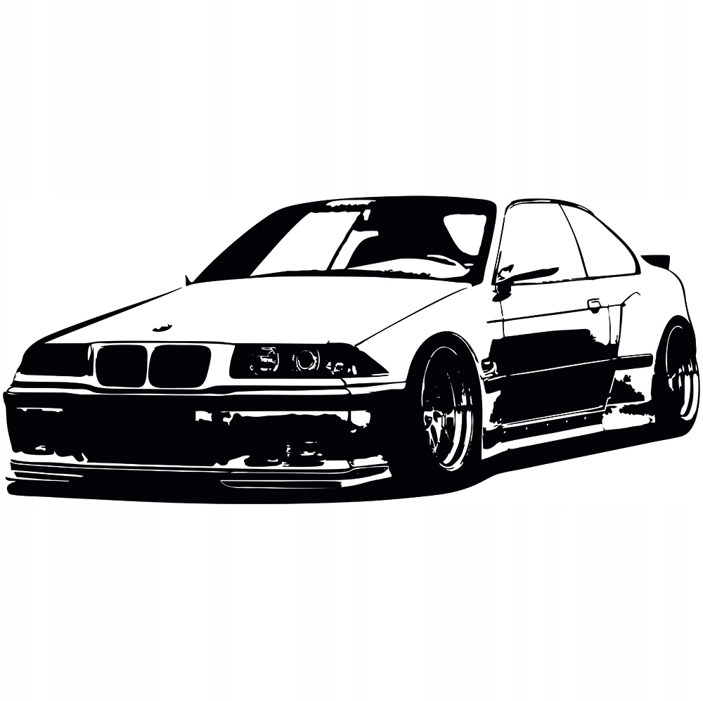 

Naklejka na ścianę Samochód Bmw Seria 3 E36 88x200