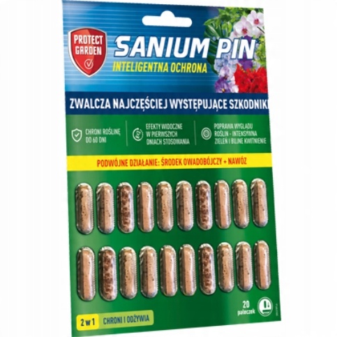 

Sanium Pin pałeczki doglebowe mszyce mączlik 20szt
