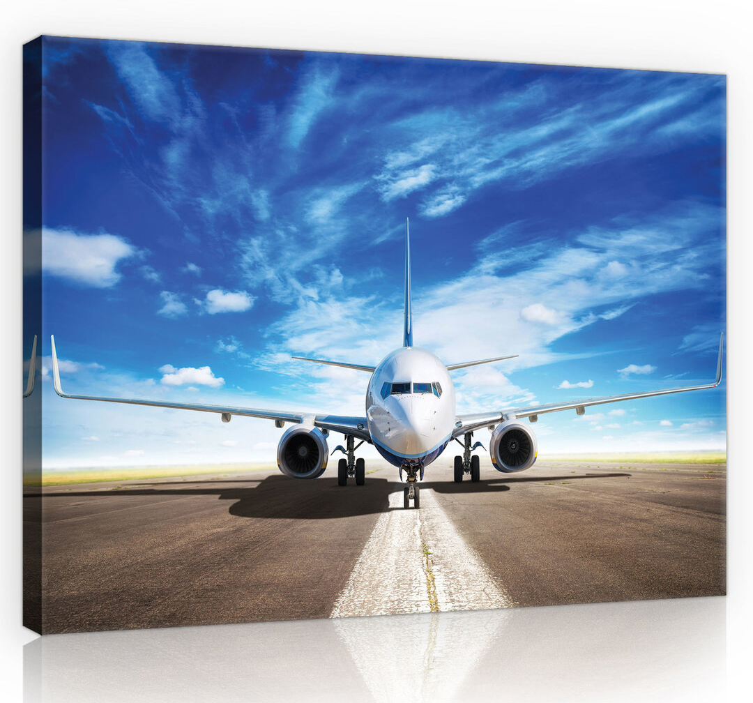 Obraz Na Plátně Canvas 80x60 Letadlo Letiště