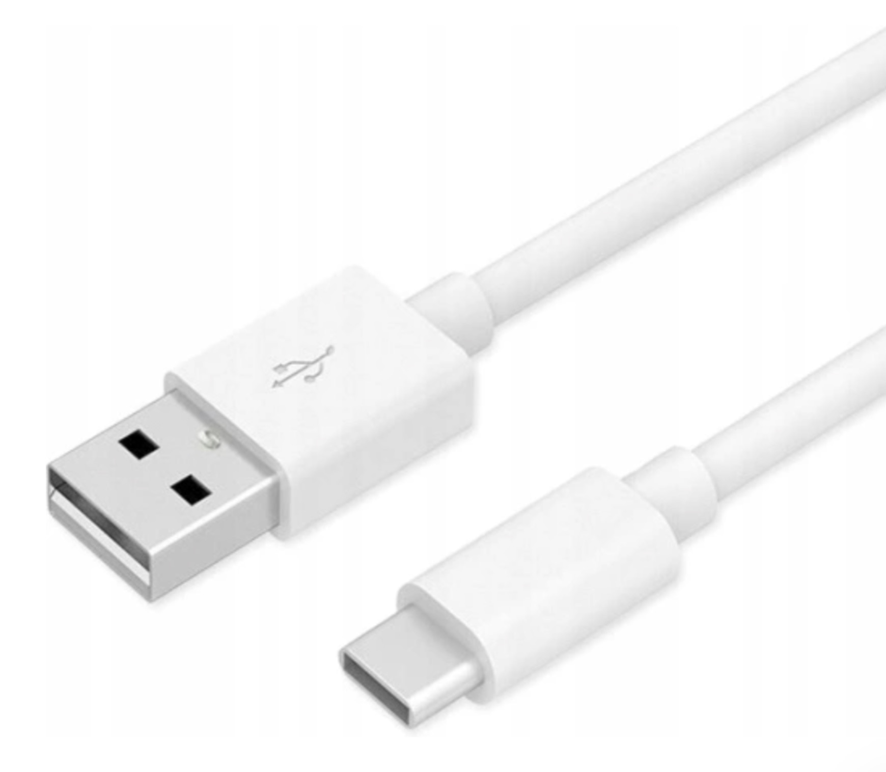 Kabel USB - USB - C 1m przewód do ładowania biały Zgodność ze standardem Quick Charge 1.0