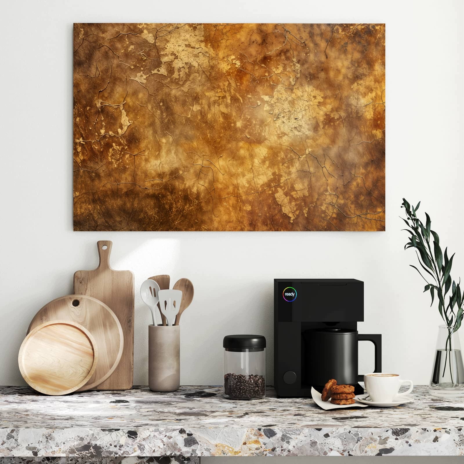 Magnetická tabule Zwietrzaly Tynk 90 × 60 cm