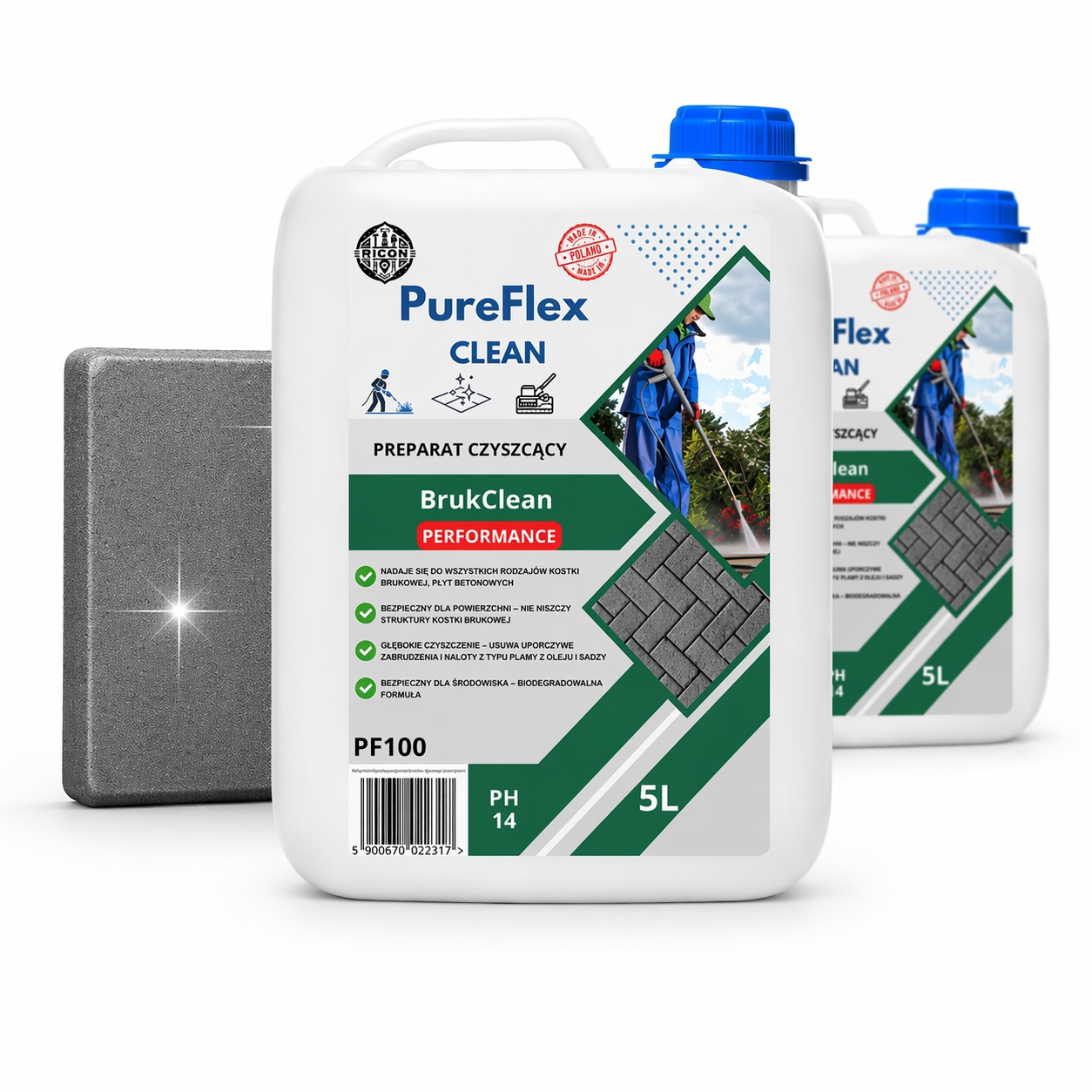 Přípravek Na Čištění Dlažebních Kostek Betonu Koncentrát 2x5L