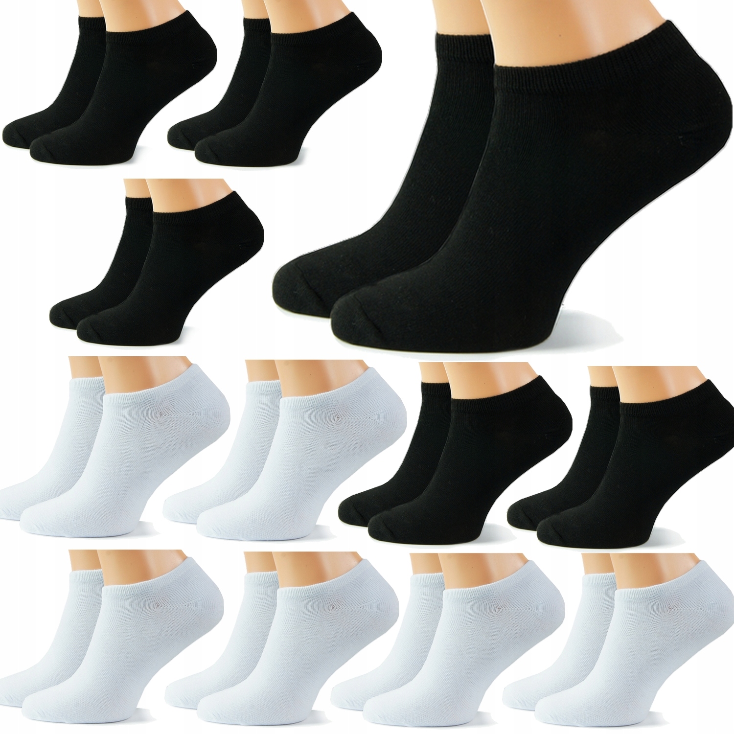 

12x Stopki Bawełniane Męskie skarpety MIX 40-43