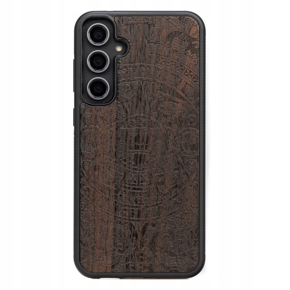Dřevěné Pouzdro Bewood pro Samsung Galaxy S23 Fe Kalendář Aztécký Ziricote