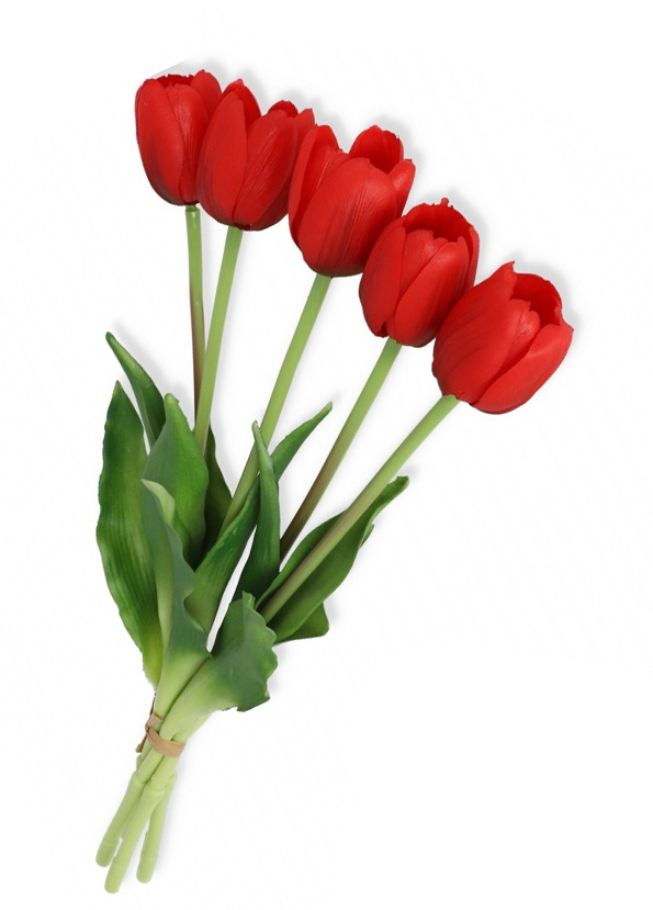 

Tulipany gumowe bukiet czerwone 39cm silikon