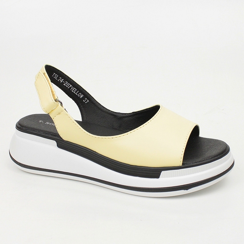 Sokolski L25-247 Žluté Sandálky Kůže vel. 36