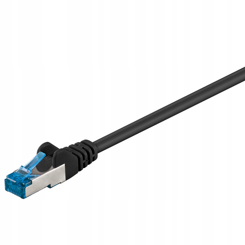 Kabel LAN Patchcord CAT 6A S/FTP czarny 3m