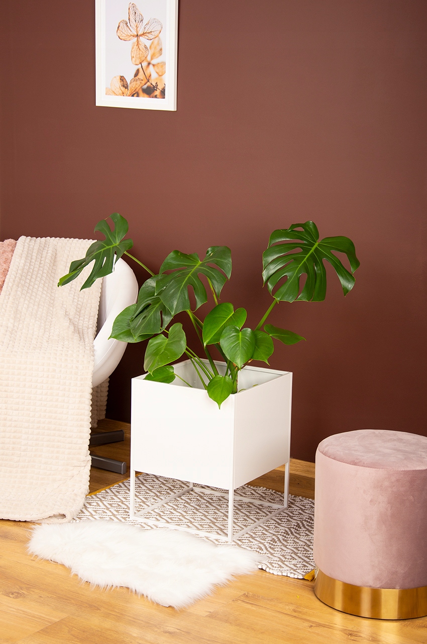 DONICA METALOWA RODOS MAXI, 45 cm, BIAŁA Kod producenta palazzo decor