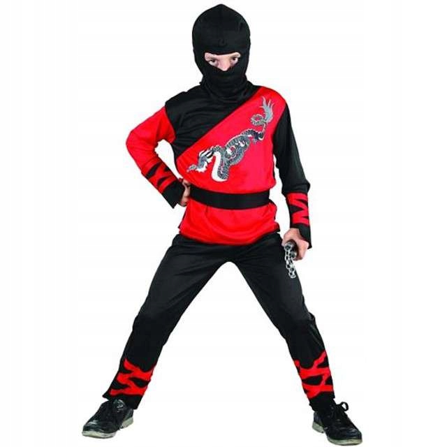 

strój Ninja dragon wojownik Halloween bal 110/120