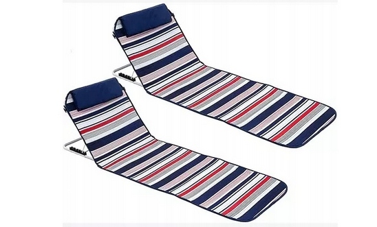 2 x Nastavitelná skládací podložka na plážové Lehátko Sailor