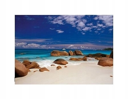 

Seychelles kamienie na plaży reprodukcja 40x40 cm
