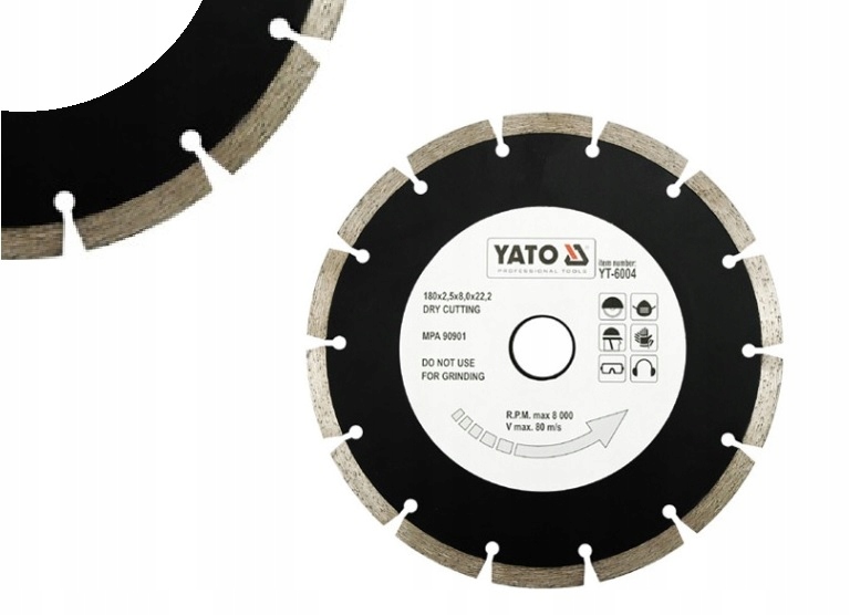 TARCZA DIAMENTOWA CIĘCIA DO GRANITU180MM YT-6004