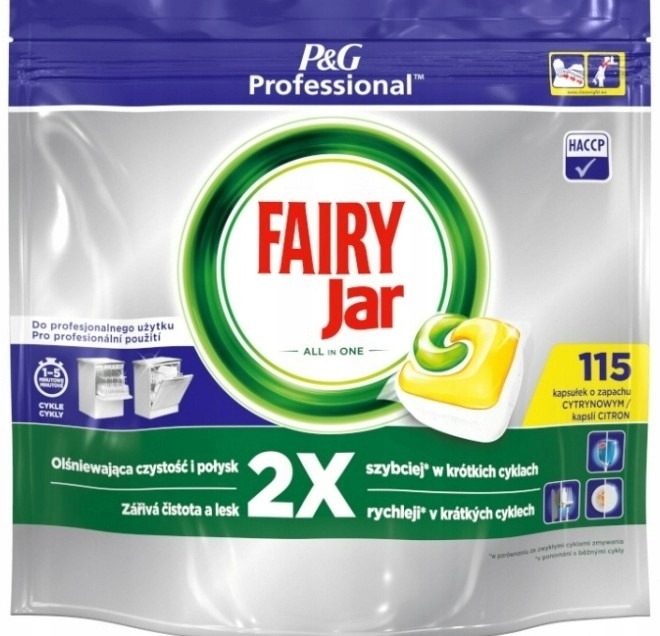 

Fairy Jar 115 Szt Kapsułki Zmywarki Giga Pack