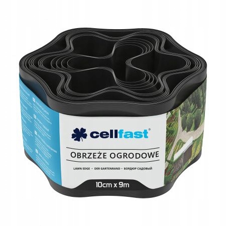 

Cellfast Obrzeże ogrodowe czarne 10 cm x 9 m