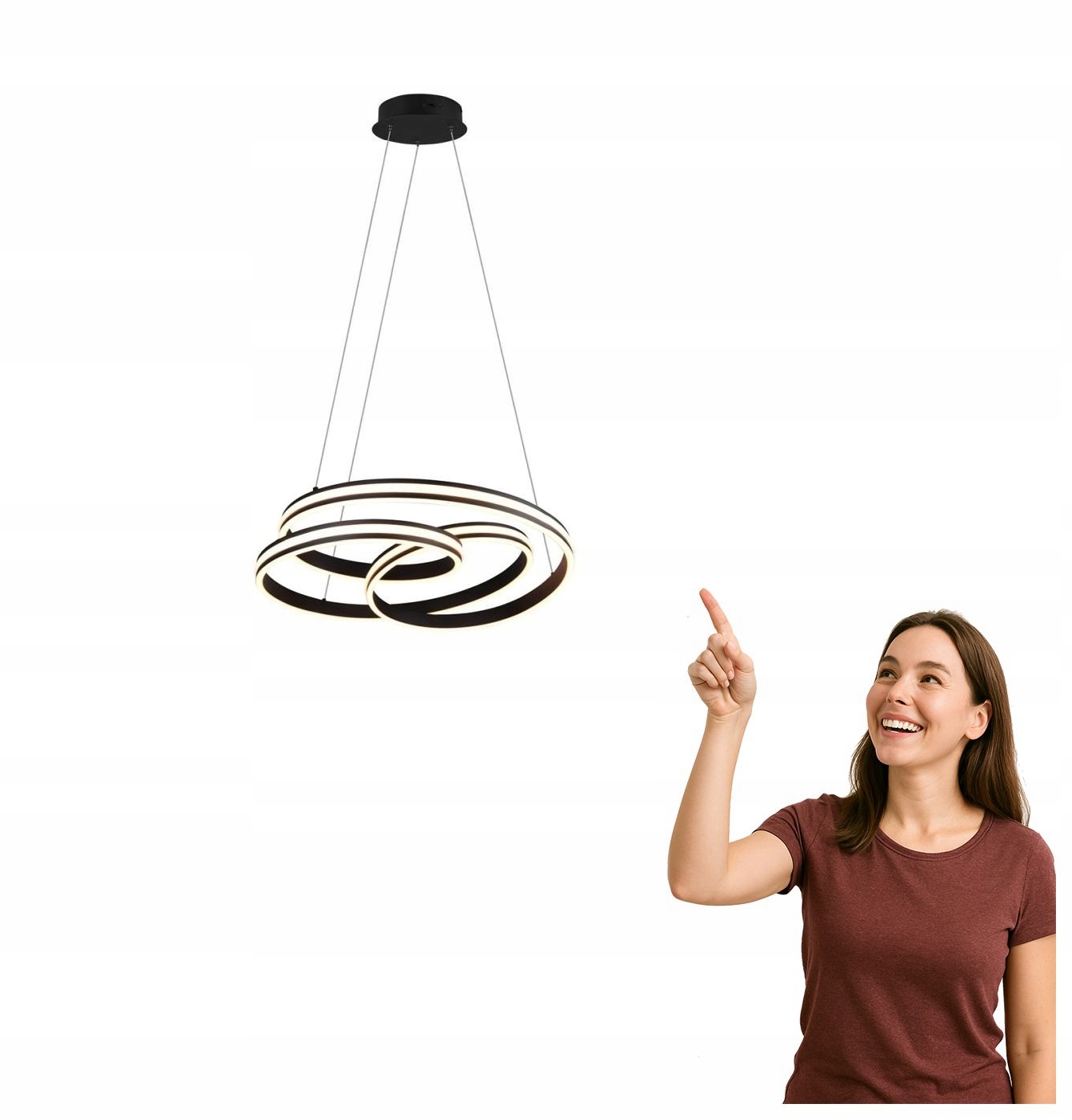 Led závesná lampa Yara Trio 326210132