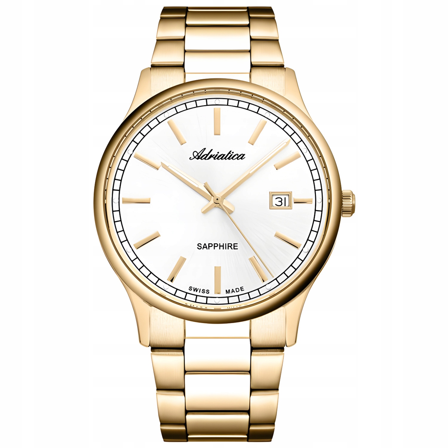 Pánské Hodinky Adriatica A1293.1113Q zlaté