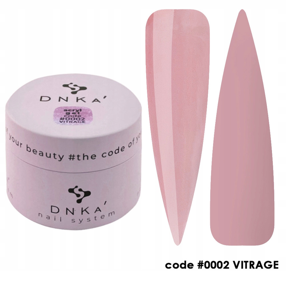 Gel gel DNKa Vitrage 30ml poloprůhledný růžový na nehty