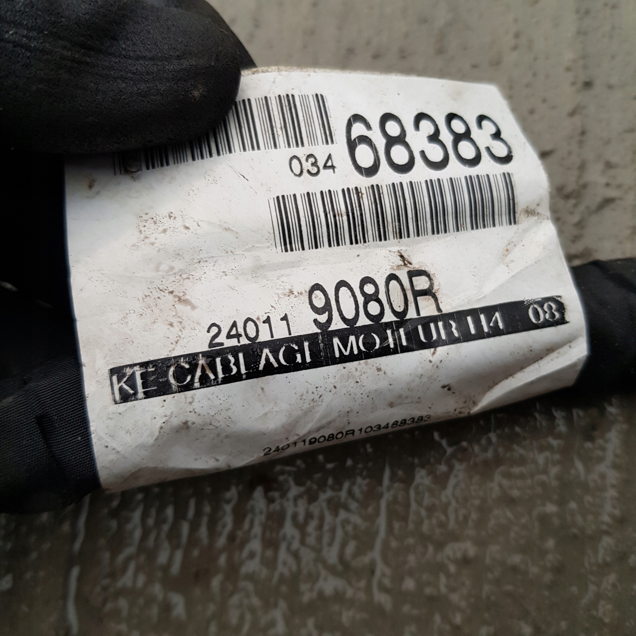 wiring bundle MEGANE IV 1.6 SCE 240119080R