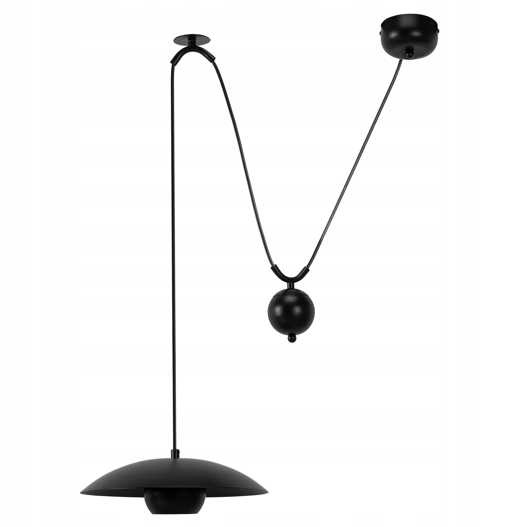 Černá závěsná lampa do obývacího pokoje G9 Elegantní Minimalistická kovová