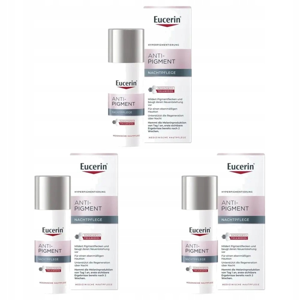 3x Eucerin Anti-Pigment Krem na noc, 50 ml