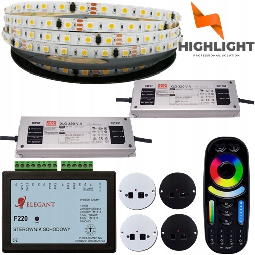 30 m Schodiskový set F220 Polposchodie 4x Snímač pohybu Digitálna páska Mono 50/50