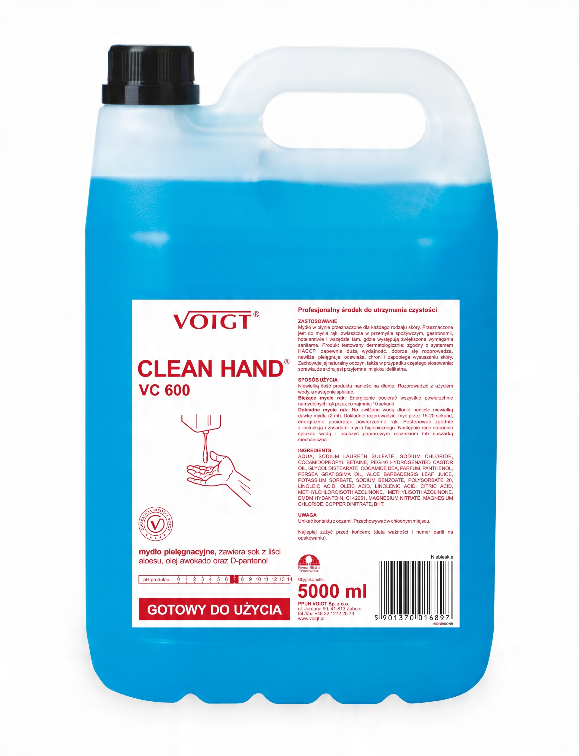 

Voigt Clean Hand VC 600 5l mydło w płynie Haccp