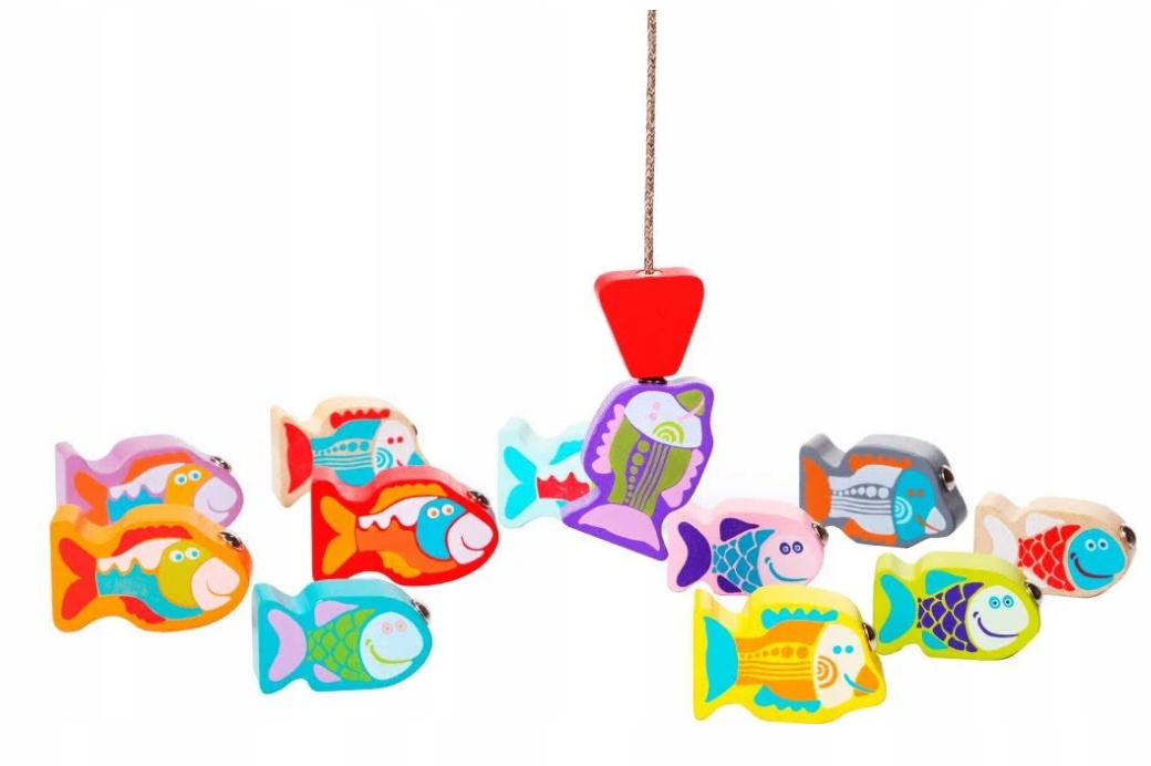 Łowienie Rybek wersja drewniana dla dwulatków Marka Cubika