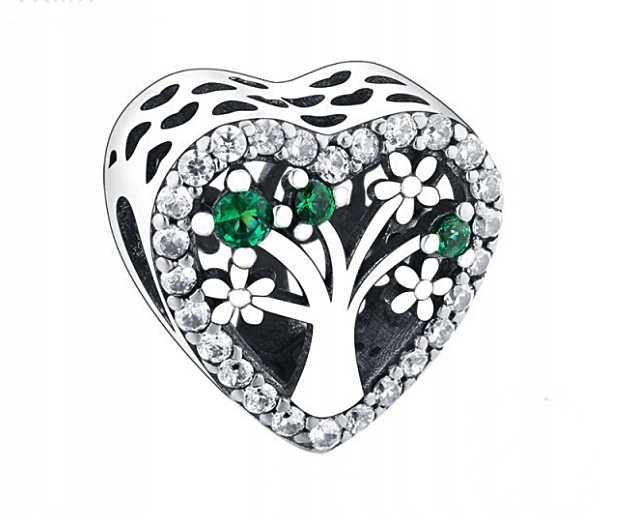 CHARMS DOM DOMEK RODZINA FAMILY DRZEWO SERCE
