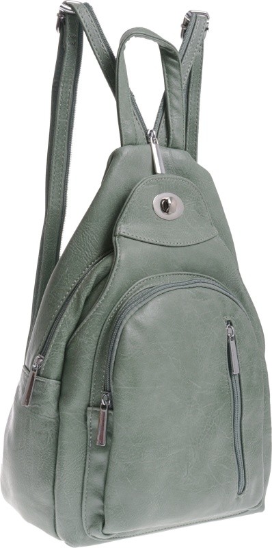 Pojemny Plecak Na Jedno Ramię Plecako Torebka 2W1 miętowy