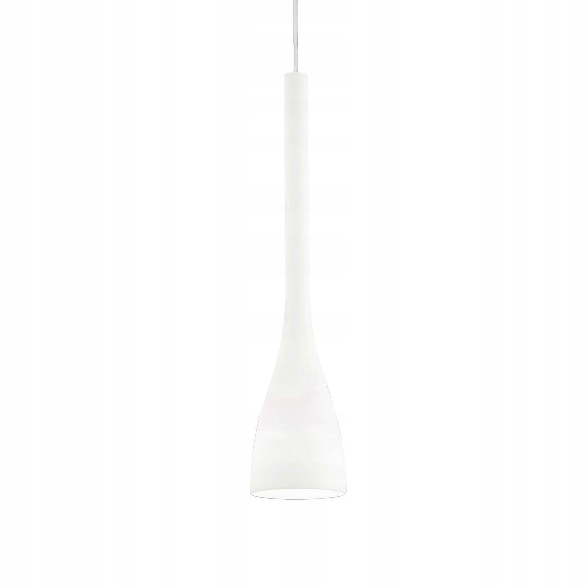 Závesné svietidlo Ideal Lux Flut SP1 Big Bianco E27 biela kov/sklo