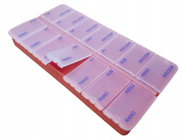 

Pudełko Na Leki Tabletki Lekarstwa 7 Dni 2 Pory