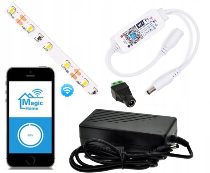 

Zestaw 10m Tasma 600 Led Bialy Neutral 2835 WiFi