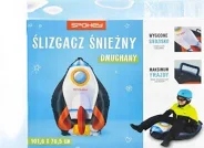Sanki dmuchane Ślizgacz śnieżny z uchwytami Rakieta Kolorowy nadruk Spokey