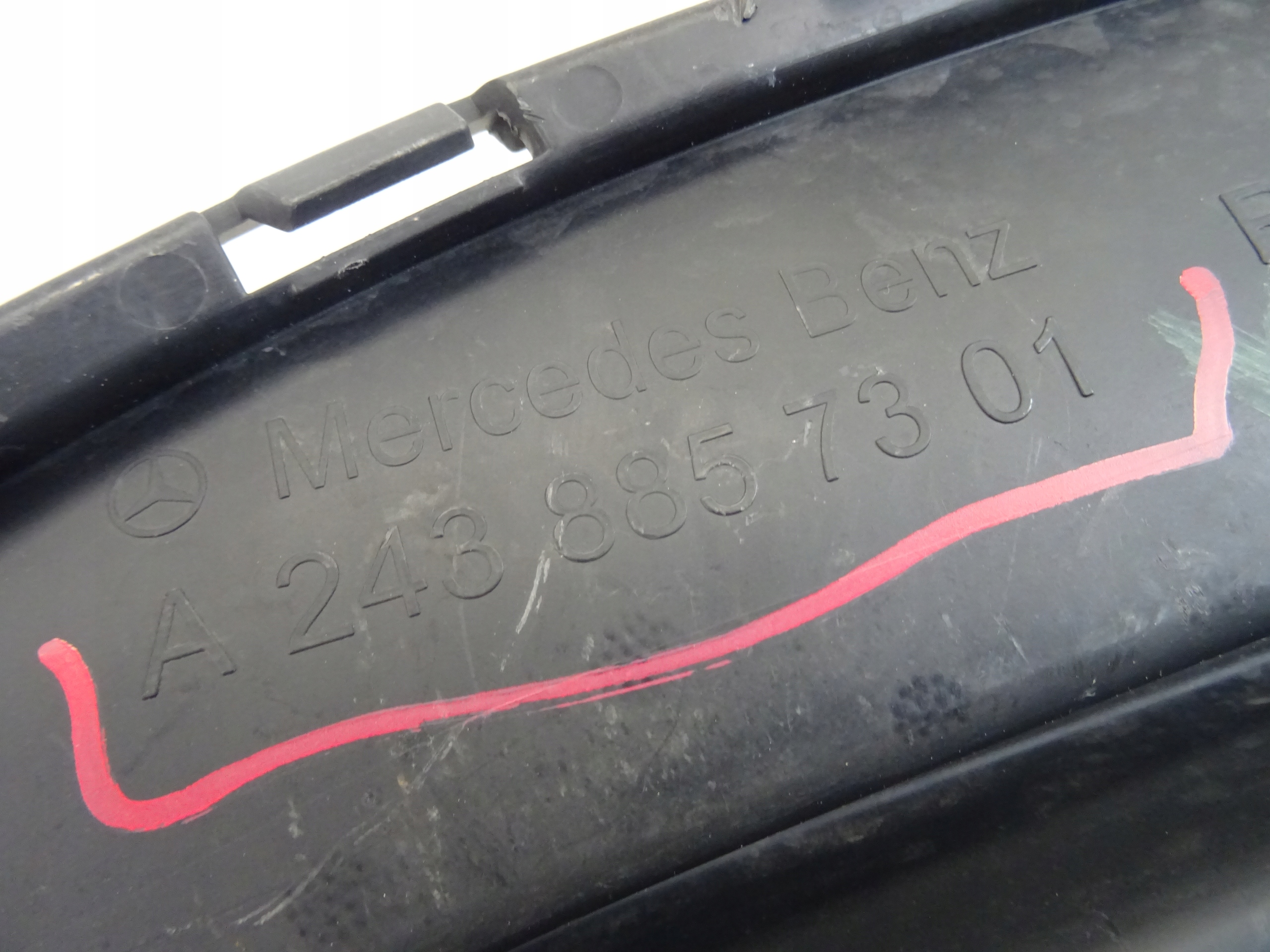 grid of a bumper front front right MERCEDES EQA EQB AMG A2438857301