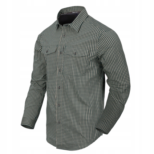Pánská košile Helikon Covert Concealed Carry Savage Green Checkered vel. XL