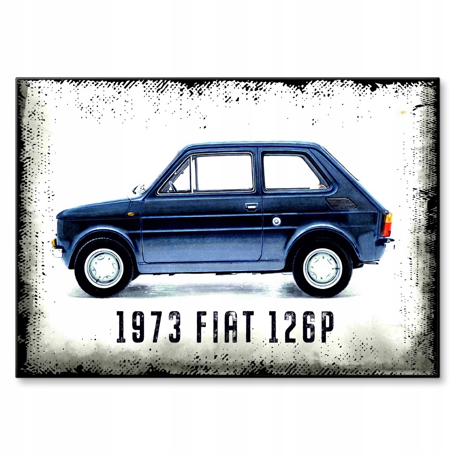 Kovový plakát 1973 Fiat 126P Szyld Plech 30 x 42 cm Dárek