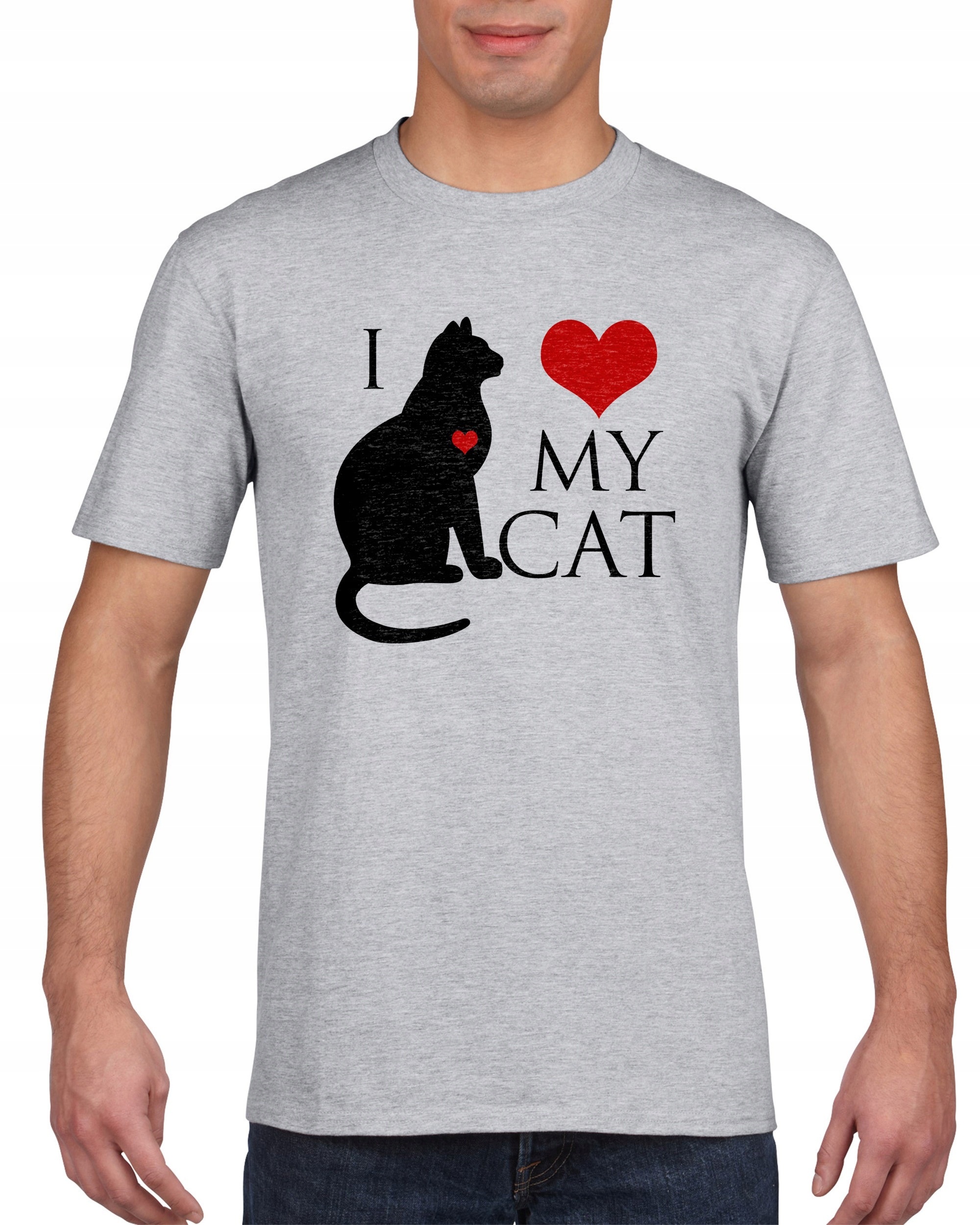 

Koszulka męska I love my cat M