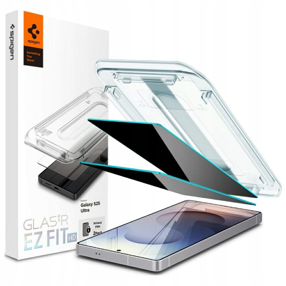 Sklo s privátním filtrem Spigen Glas.TR Ez Fit Hd Privacy S25 Ultra