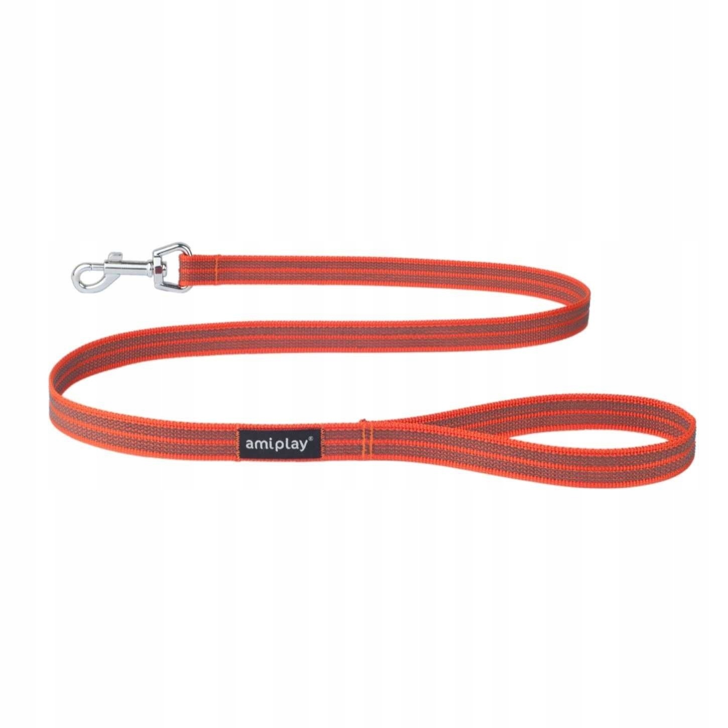 

amiplay Smycz Rubber S-m 120 / 1,6cm pomarańczowy