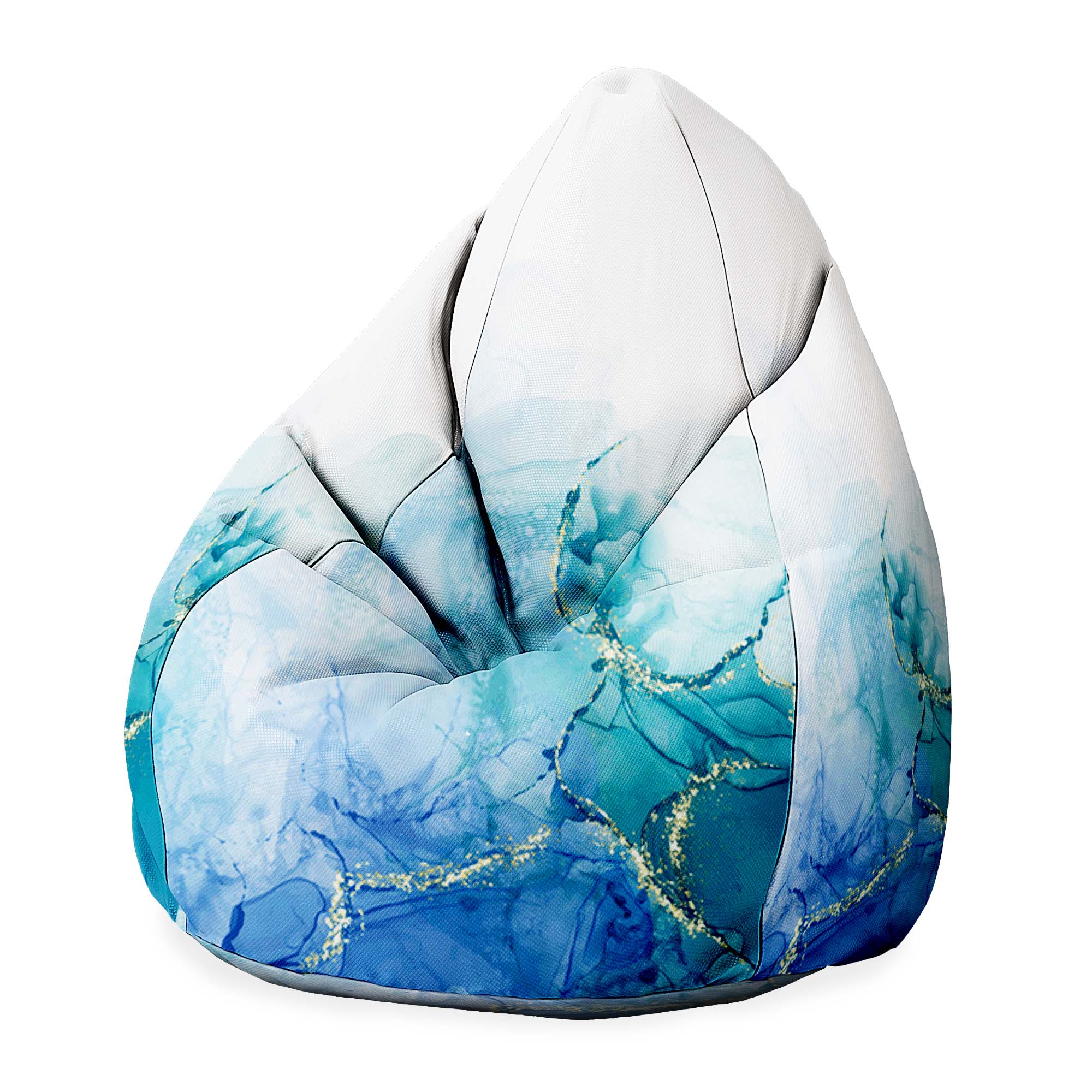 Puf XXL Blue Marble Sáček Sako Křeslo do obývacího pokoje Ložnice Polský Výrobce