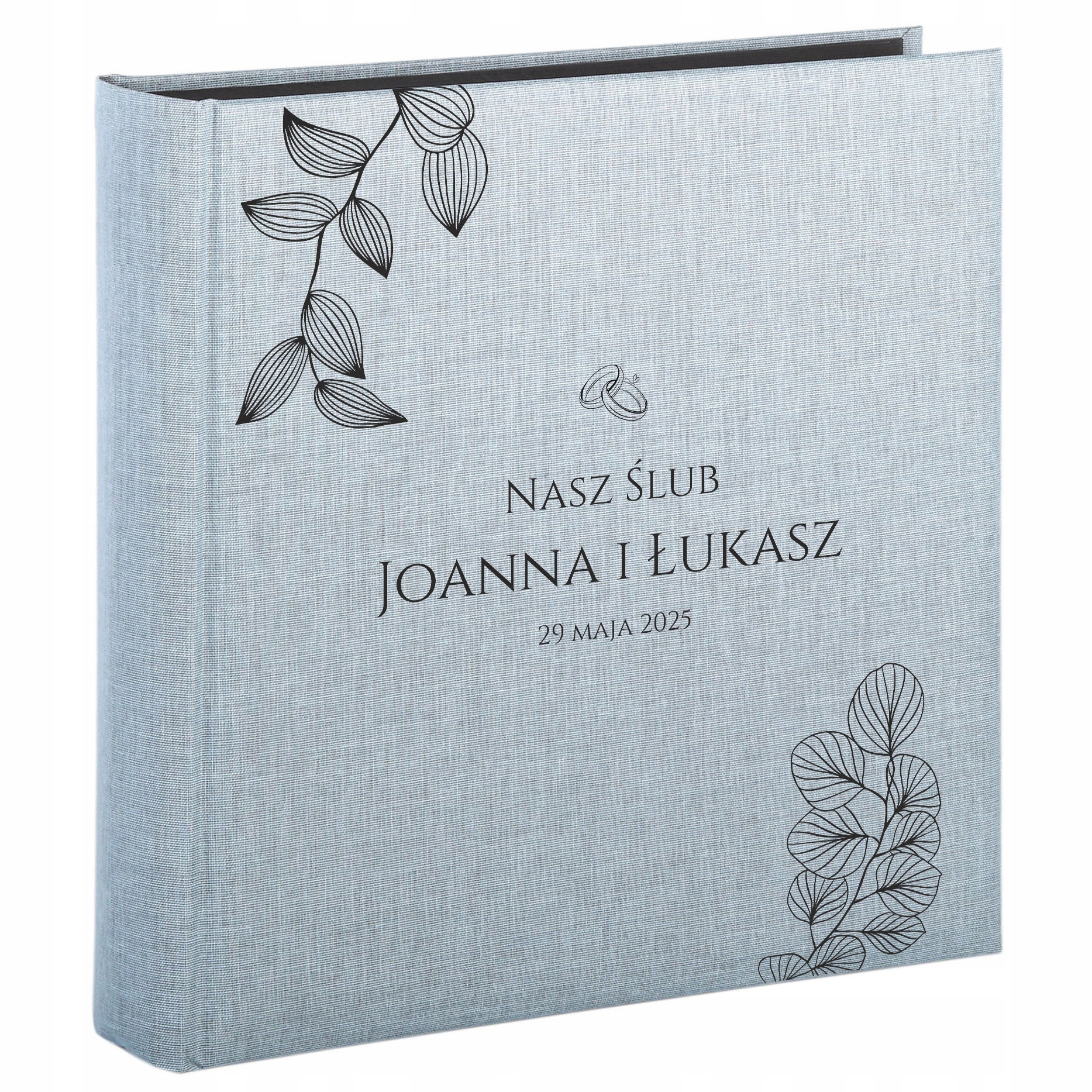 Fotoalbum na 50 karet lněná vazba Dárek Svatba pro mladý pár