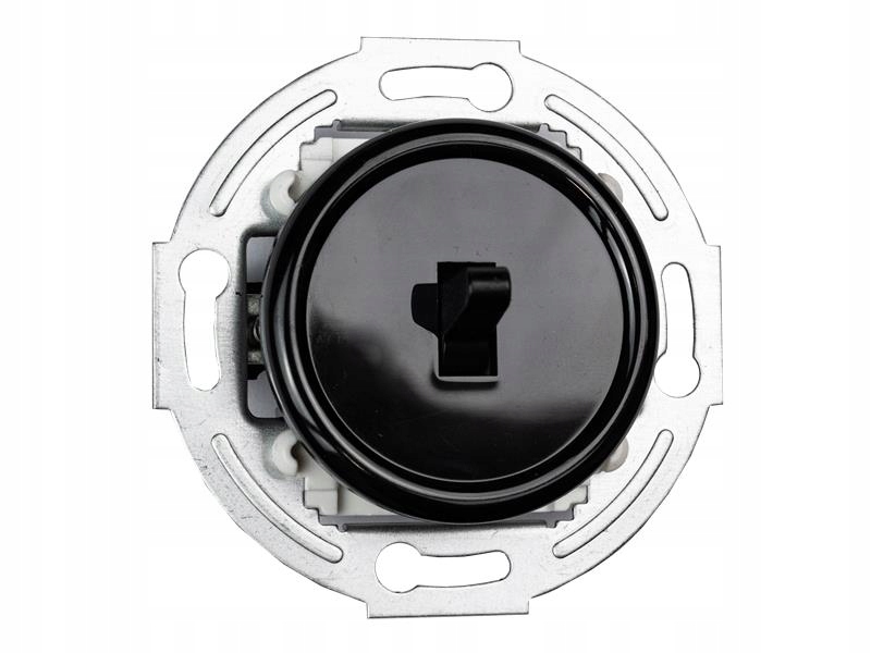 Wyłącznik Łącznik krzyżowy RETRO LOFT BOHO VINTAGE czarny