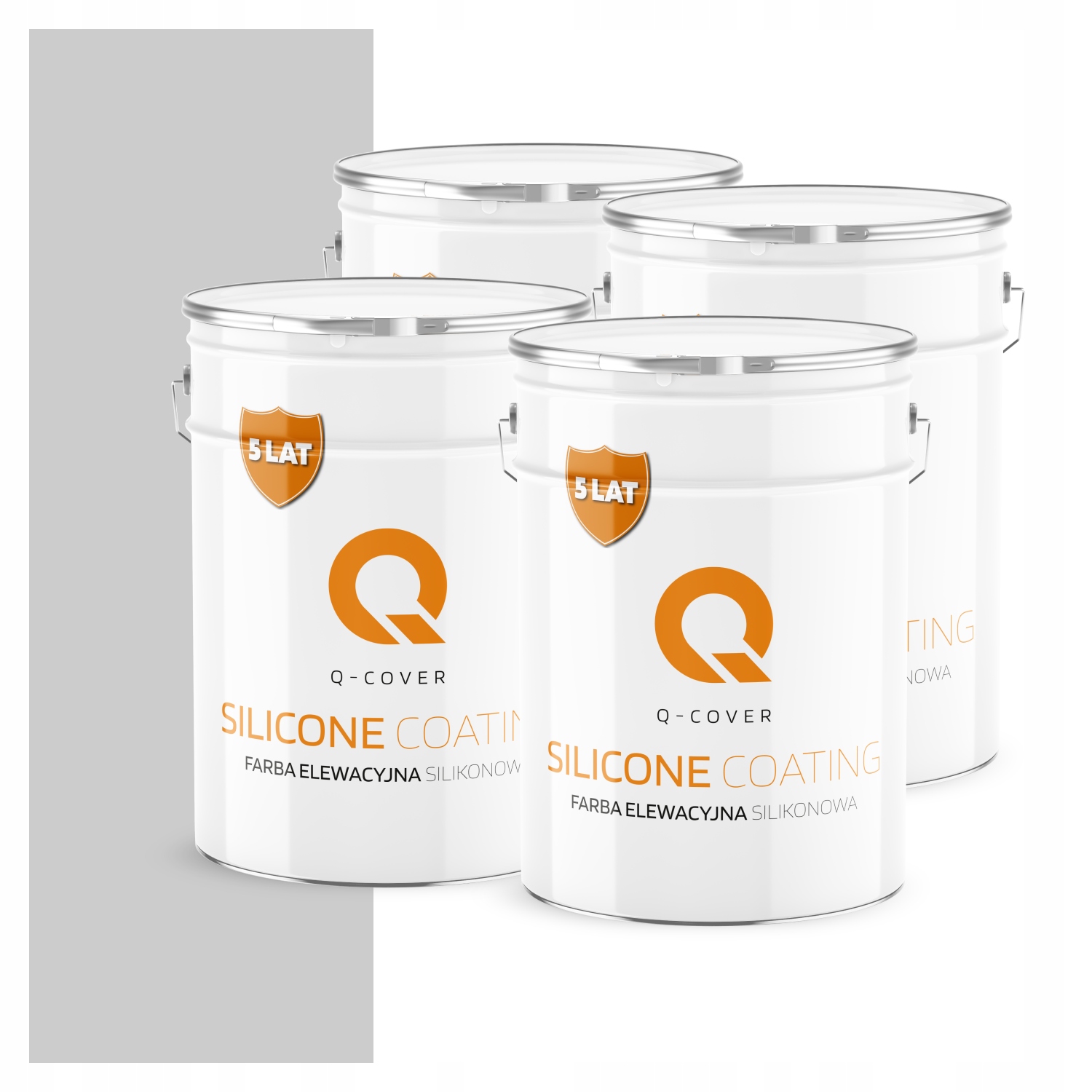 Fasádna farba Fasádová 10L Silikónová Uv Farba Šedá Jasná