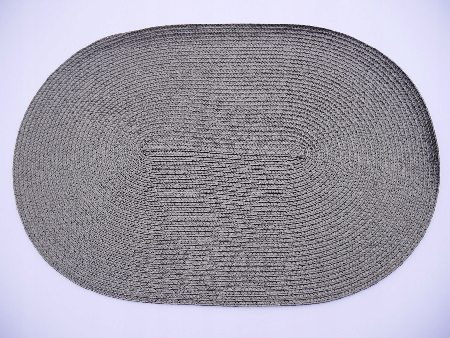 PODKŁADKA MATA STÓŁ STOLIK OWALNA SZARA